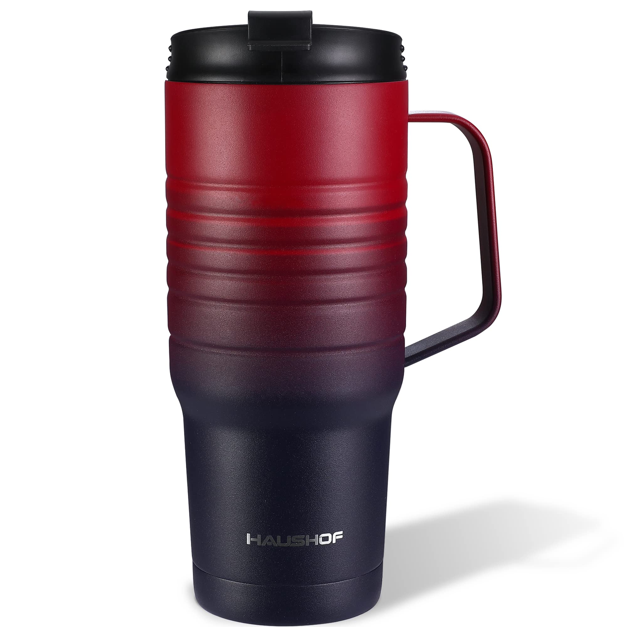 HAUSHOF 24 oz travel mug with leakproof lid for spill prevention