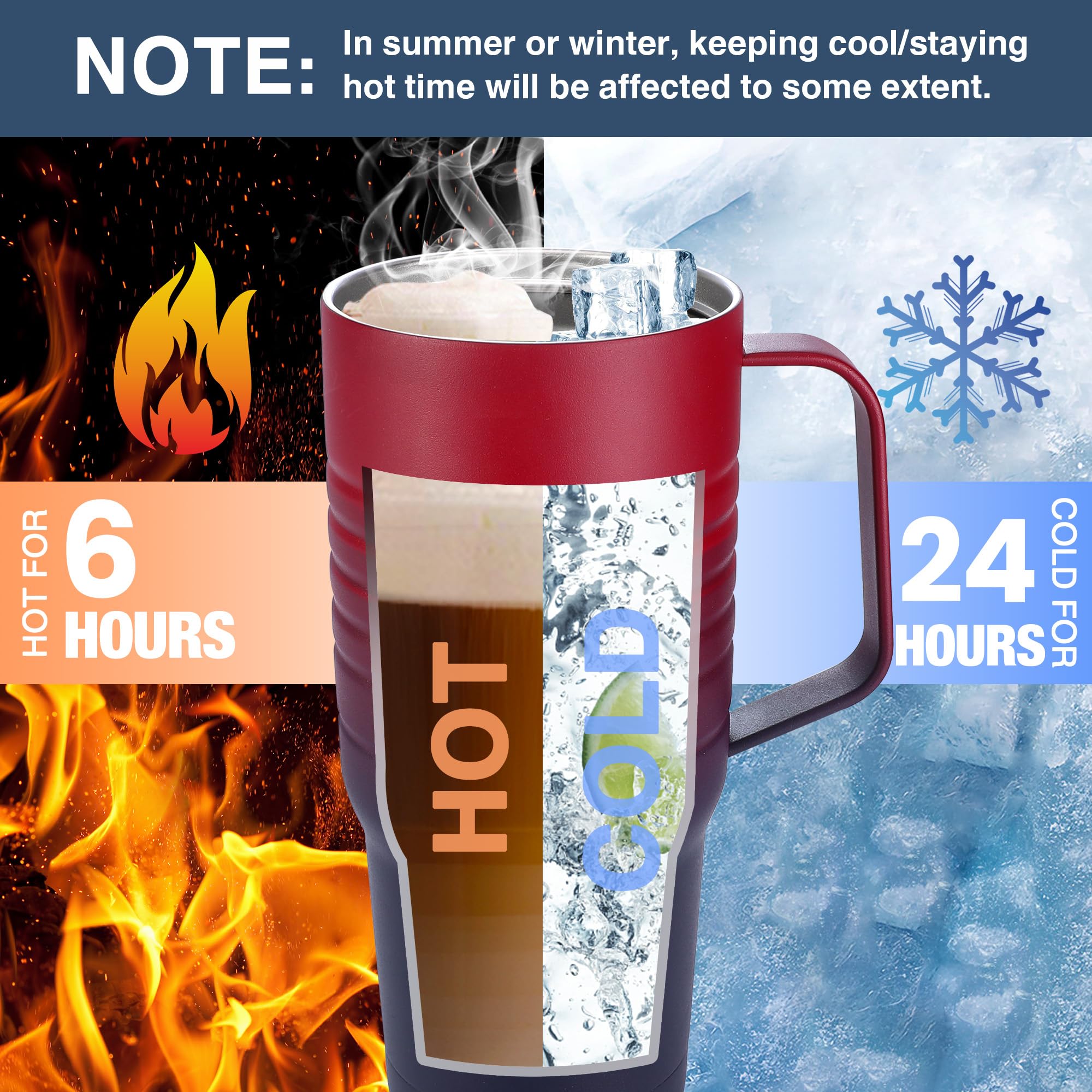 HAUSHOF 304 stainless steel insulated mug for durability and easy cleaning