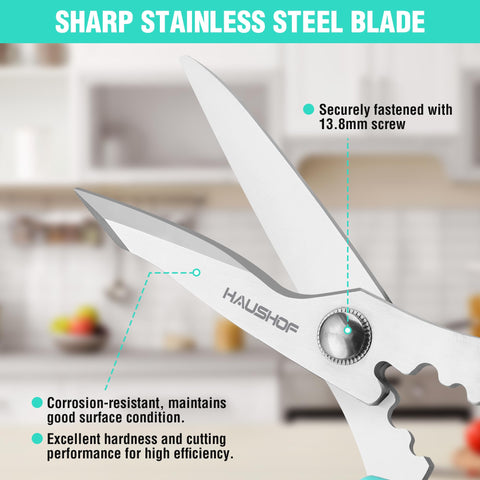 HAUSHOF heavy-duty 8-1/4 inch design for tough kitchen tasks