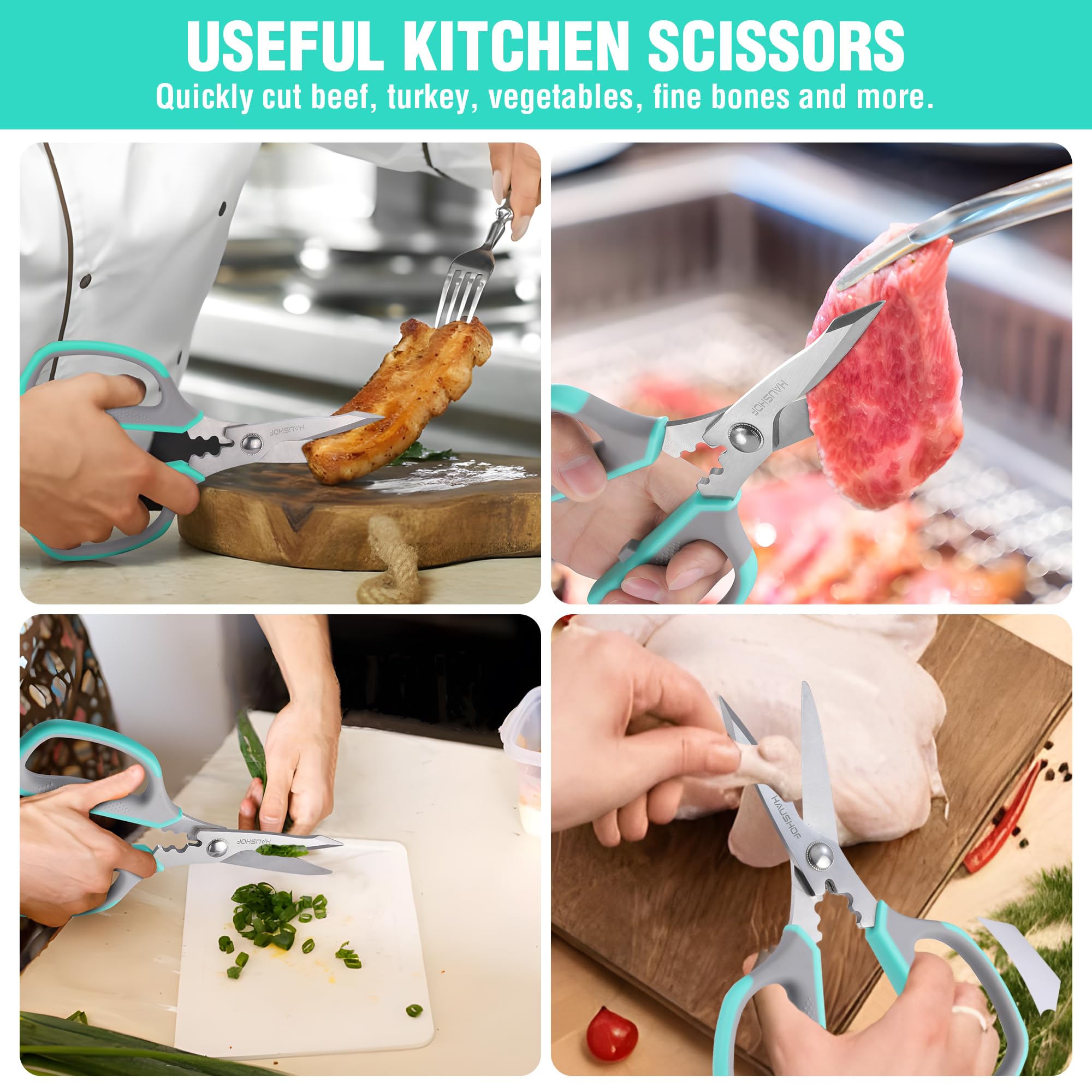 HAUSHOF soft-grip handle for comfortable, secure use during prep