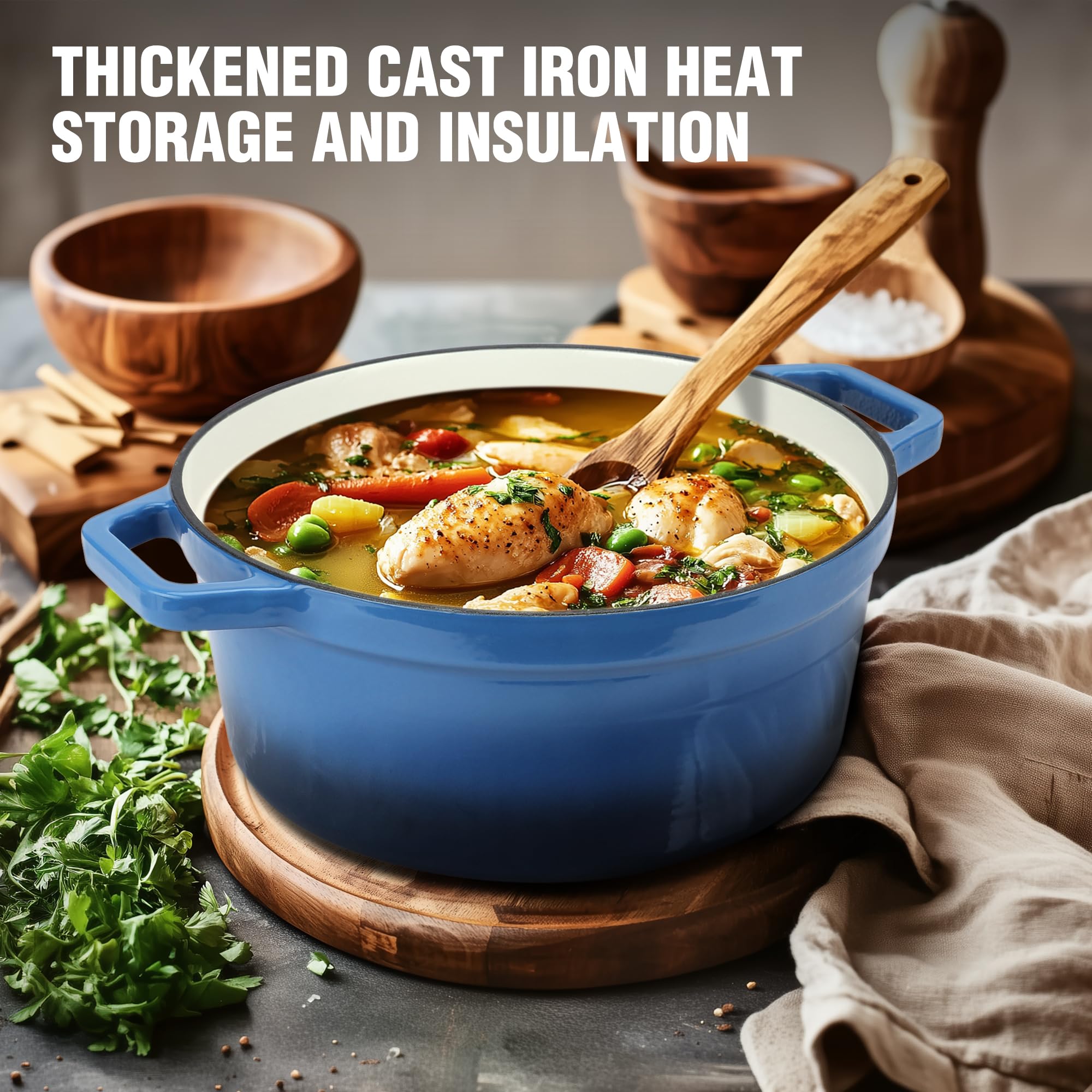 HAUSHOF lid with screw-free handle design for easy cleaning and reduced stains.