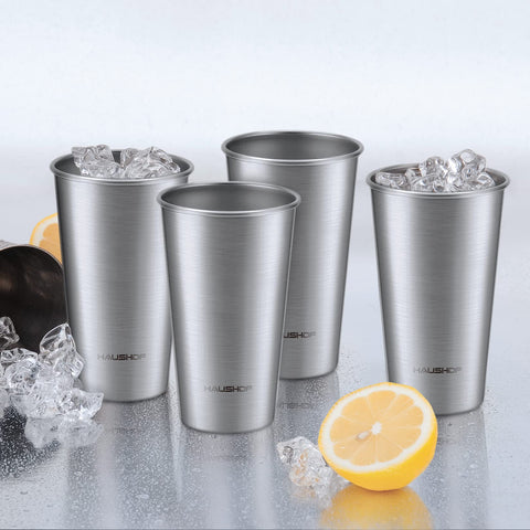 HAUSHOF Pint Cup 18-8 steel surface stays clean after use.