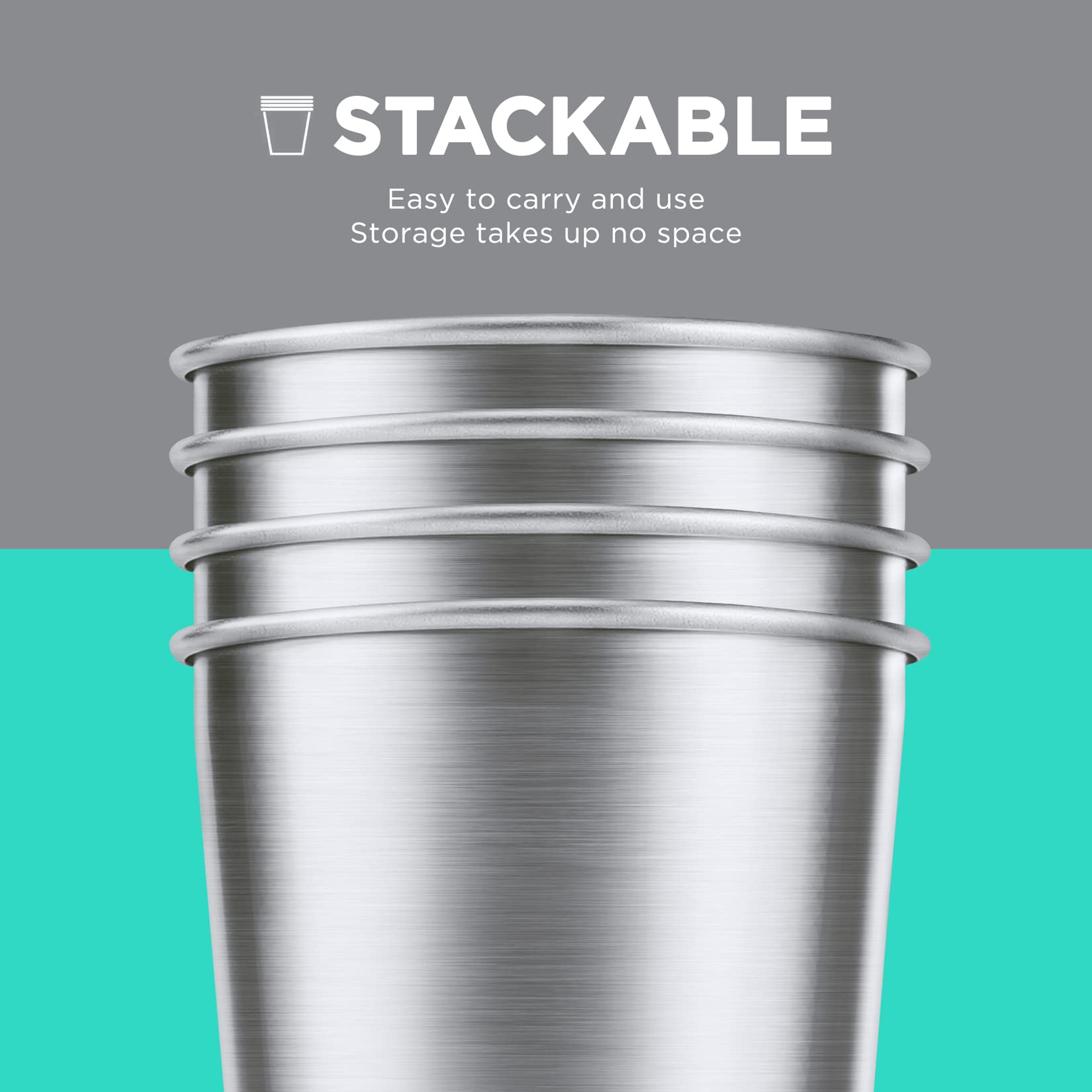 HAUSHOF Pint Cup ideal for home, parties, camping, and outdoor adventures.