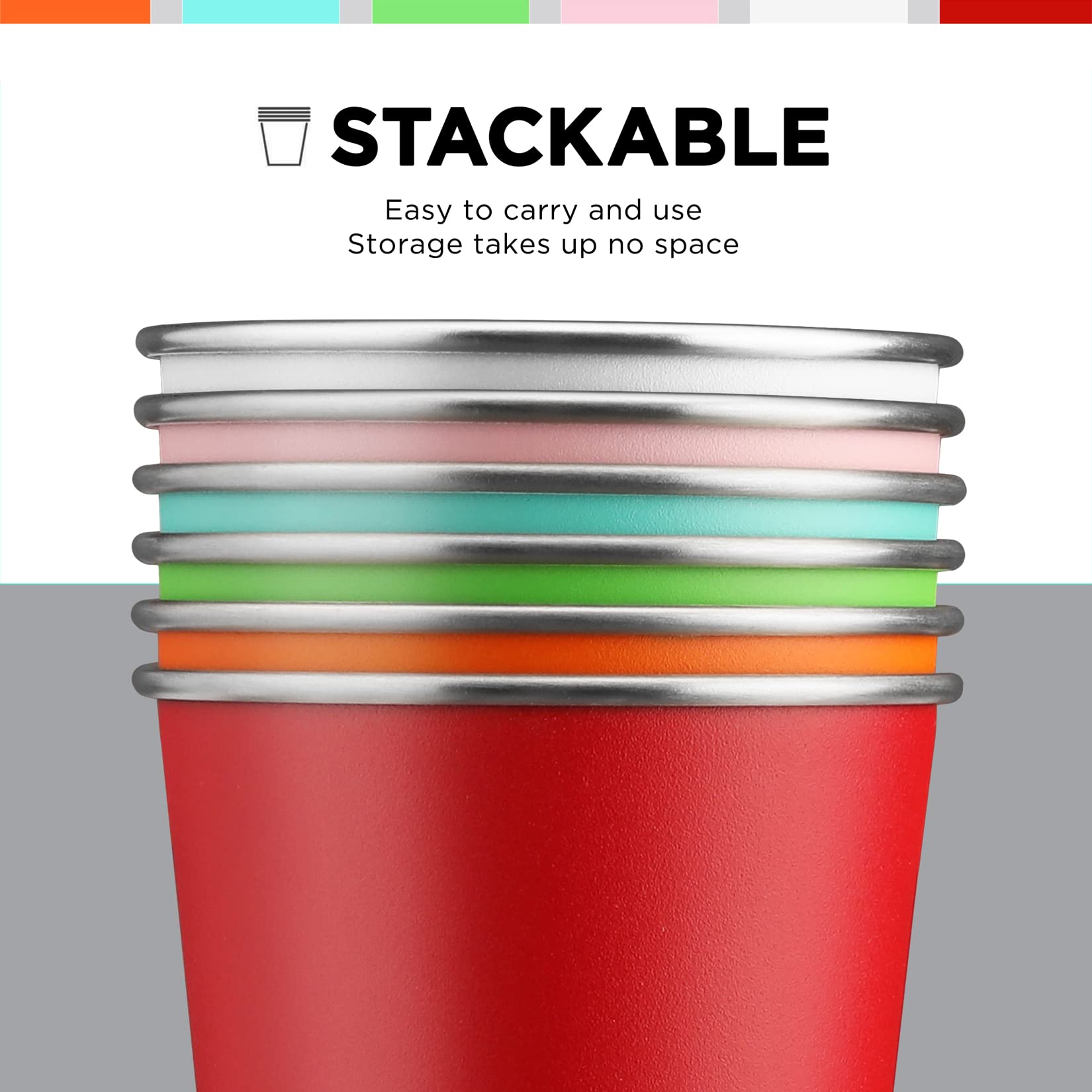 HAUSHOF drop-resistant steel cups resist cracks for reliable use