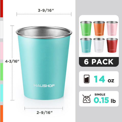 HAUSHOF pint cups outdoors, ideal for camping and picnics