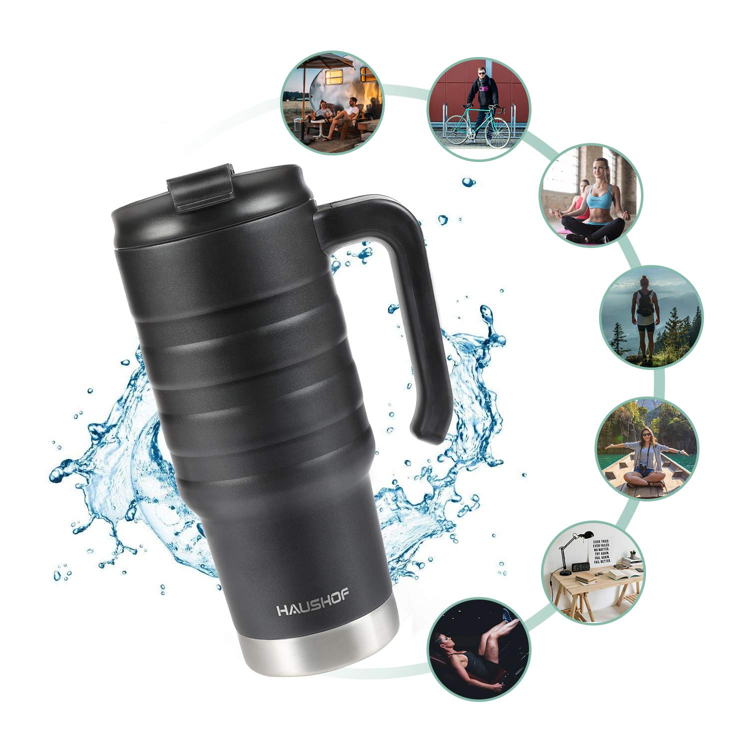 HAUSHOF BPA-free construction supports daily hydration.