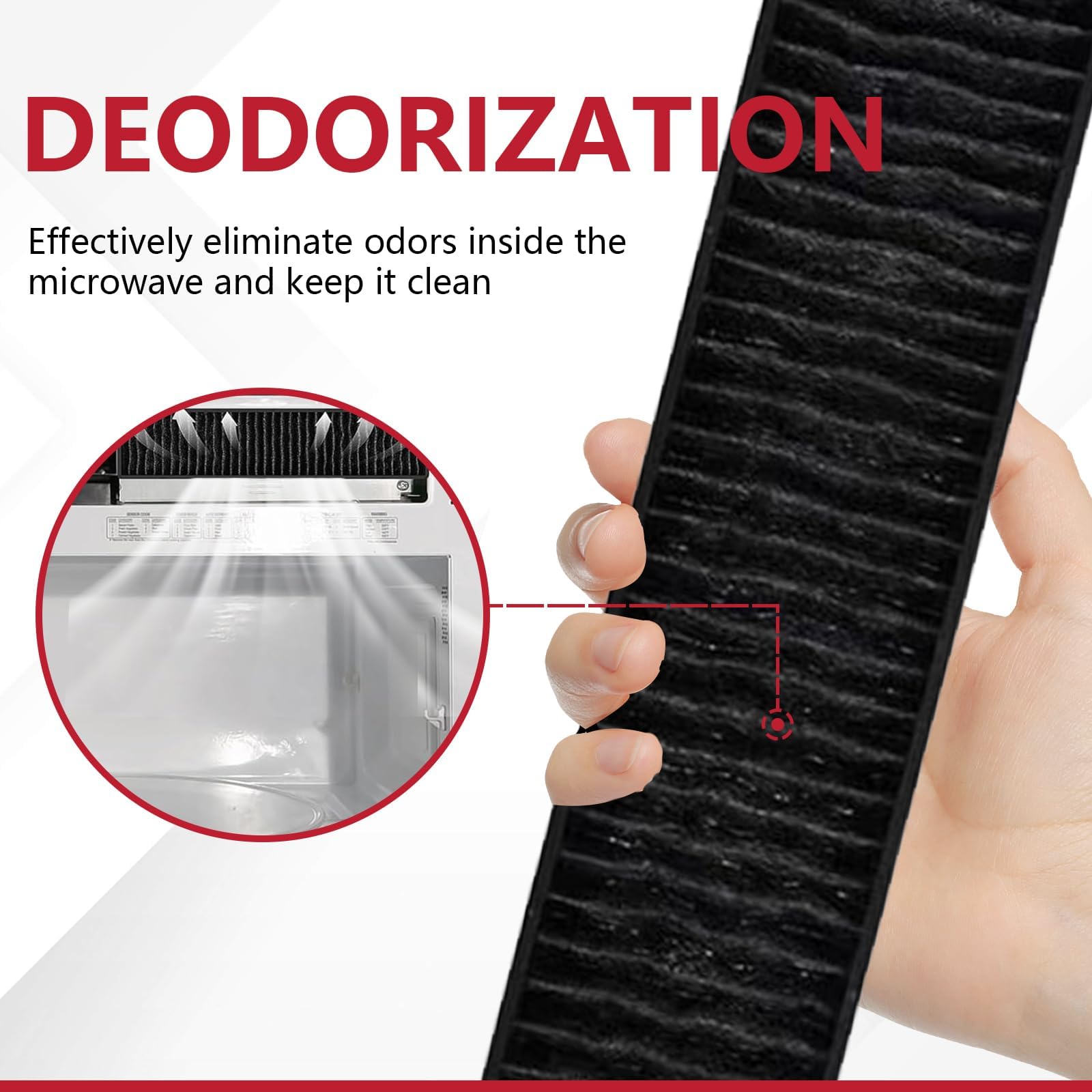 HAVANSIDY 5230W1A003A filter material close-up highlights durable charcoal media