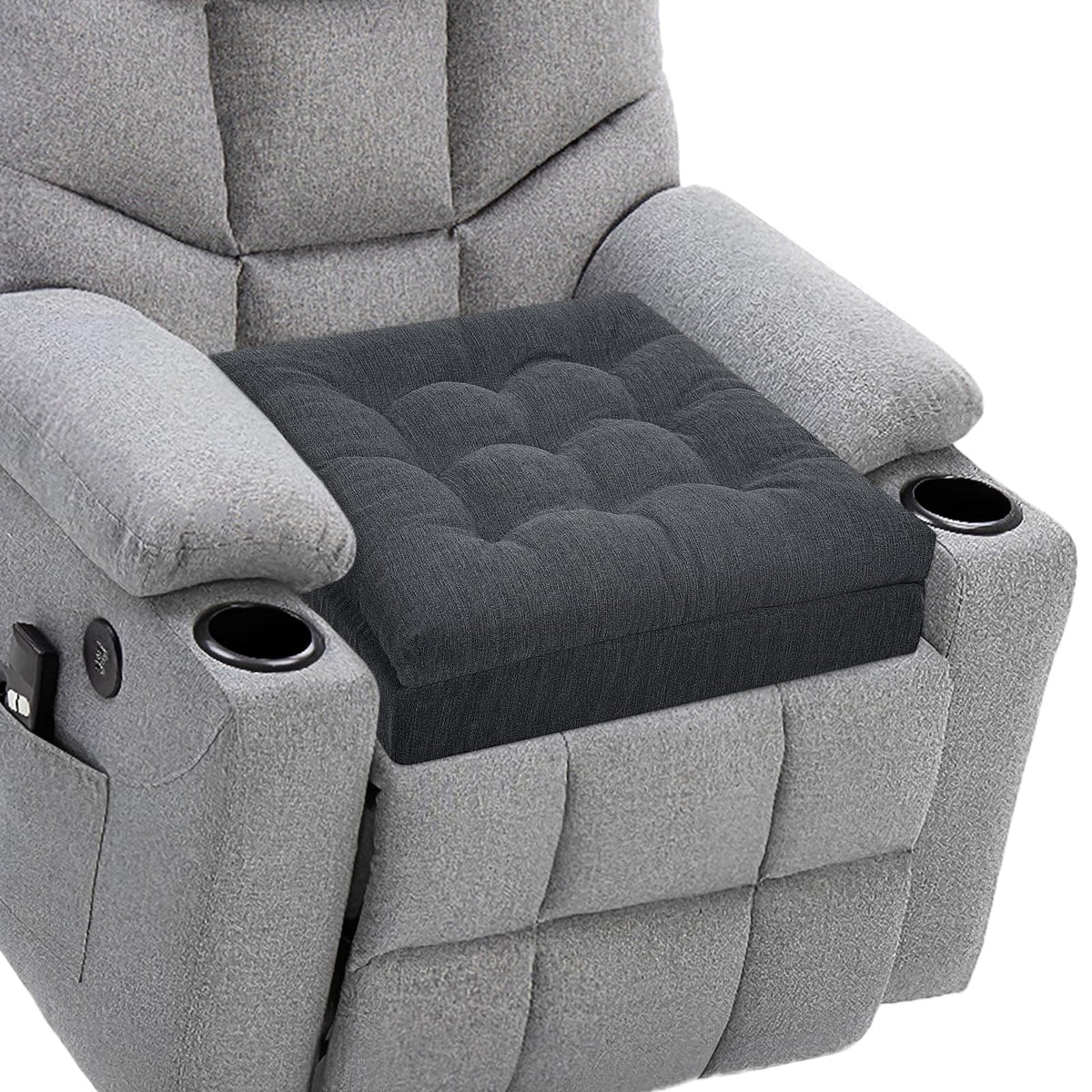 HAVARGO recliner cushion dual-layer foam boosts seat height for easier standing