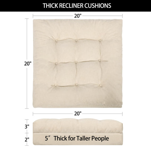 HAVARGO recliner cushion foam layers close-up with soft top and supportive base