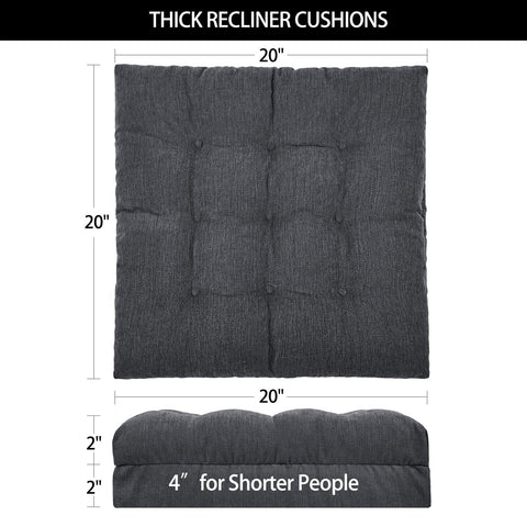 HAVARGO recliner cushion soft top layer provides comfort during long sits