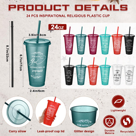 Havawish 24oz Bible Verse tumbler set packaging suitable for gifting