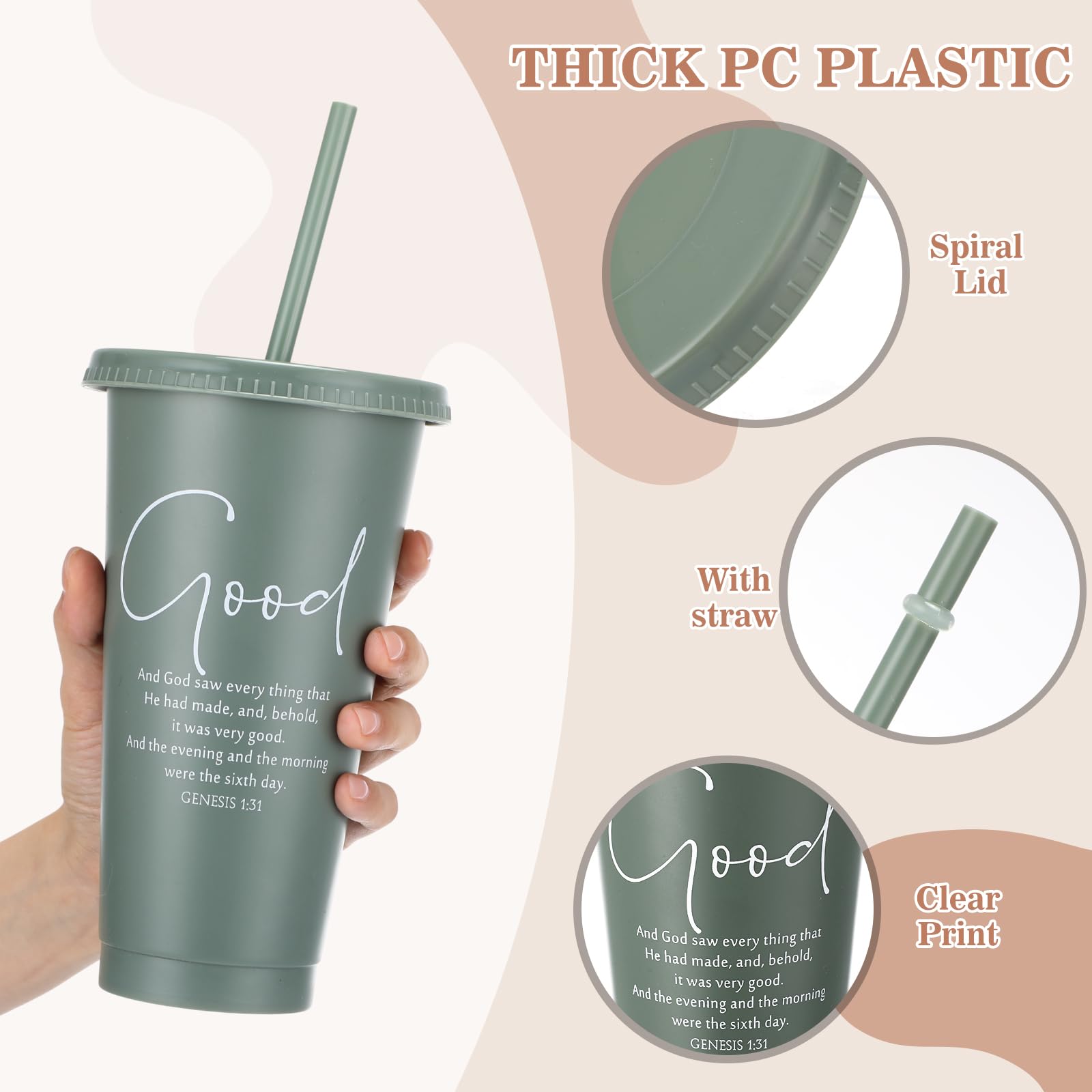 Havawish durable PP plastic tumbler for everyday use on the go