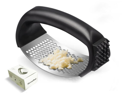 HavenNest garlic press end spikes for pounding garlic or other foods.