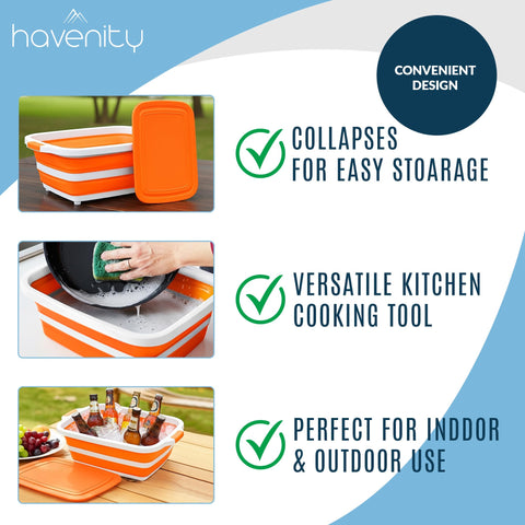 Havenity BBQ Prep Tub dishwasher-safe for quick cleanup after cooking.