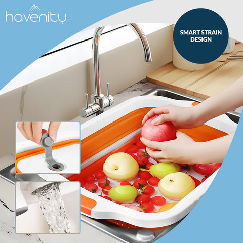 Havenity BBQ Prep Tub space-saving design fits under cabinets.