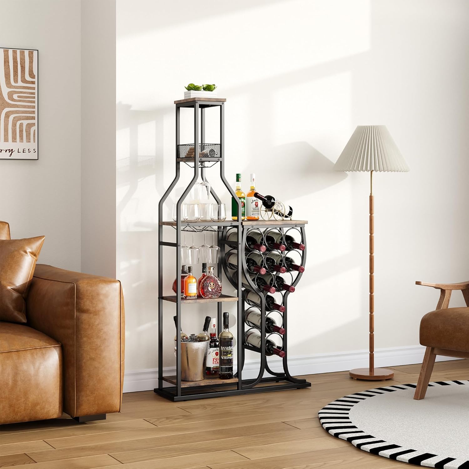 HavenlyYouth bar storage solution fits living rooms and kitchens.