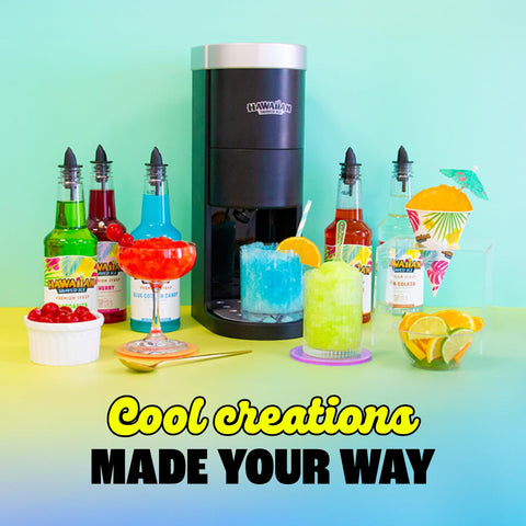 Hawaiian Shaved Ice HomePro using ice to create snow cones at home