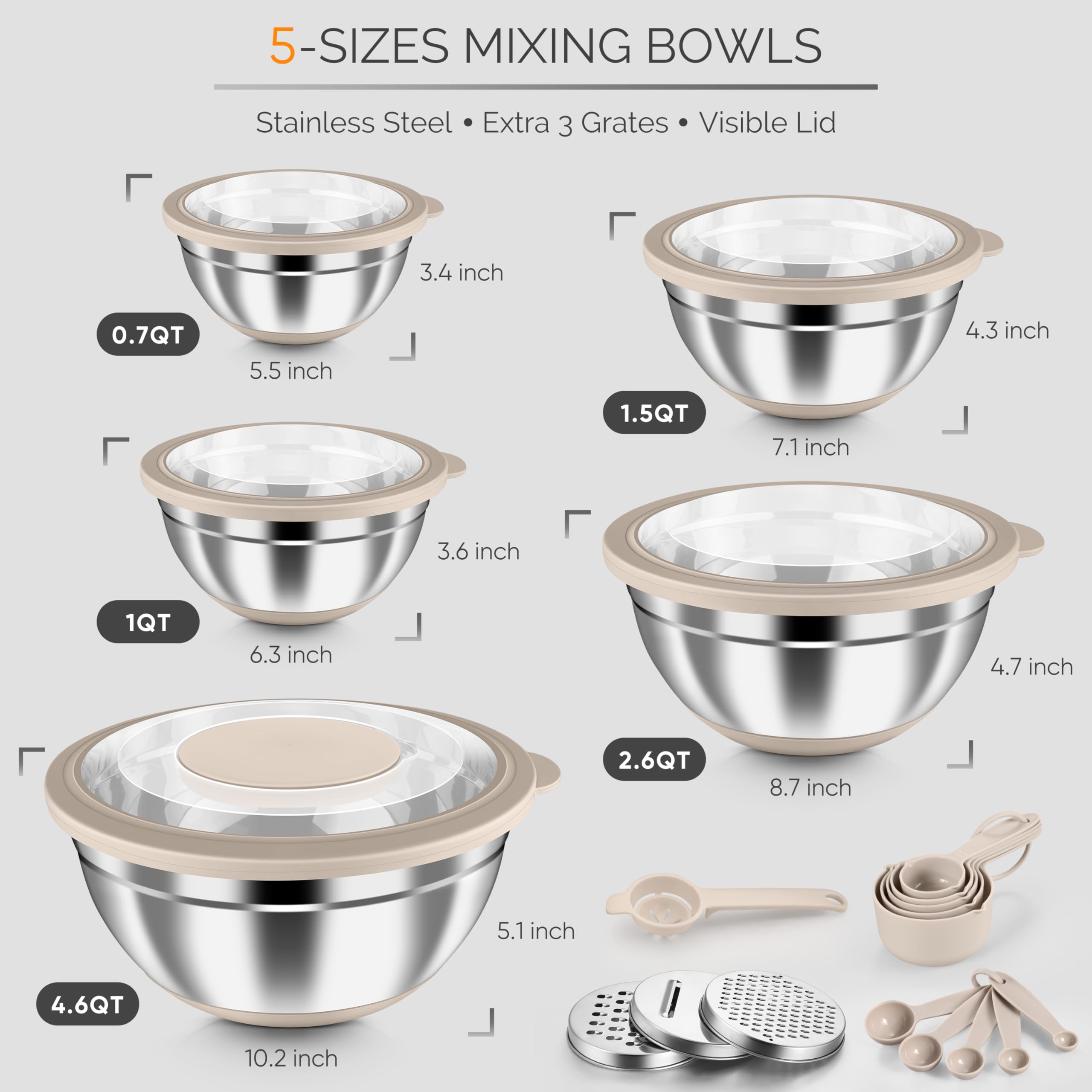 HaWare 4.6 qt bowl with clear lid demonstrating airtight freshness on display