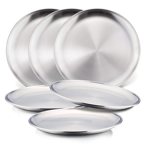 HaWare 6-piece kids plates 8-inch for daily meals, durable and kid-friendly.