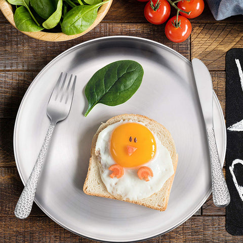 HaWare camping dining plates 8-inch for outdoor meals.