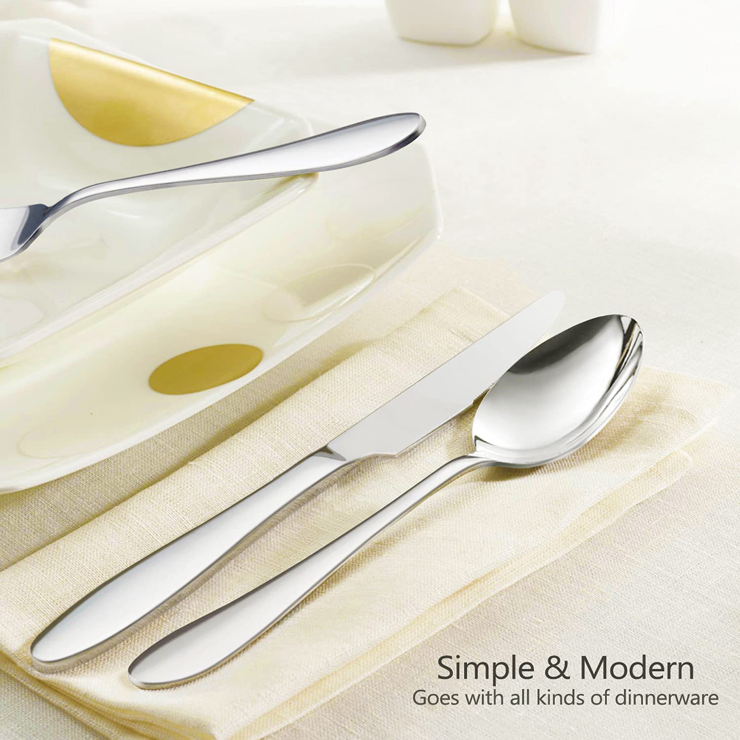 HaWare dining spoons feature sleek lines and durable construction.