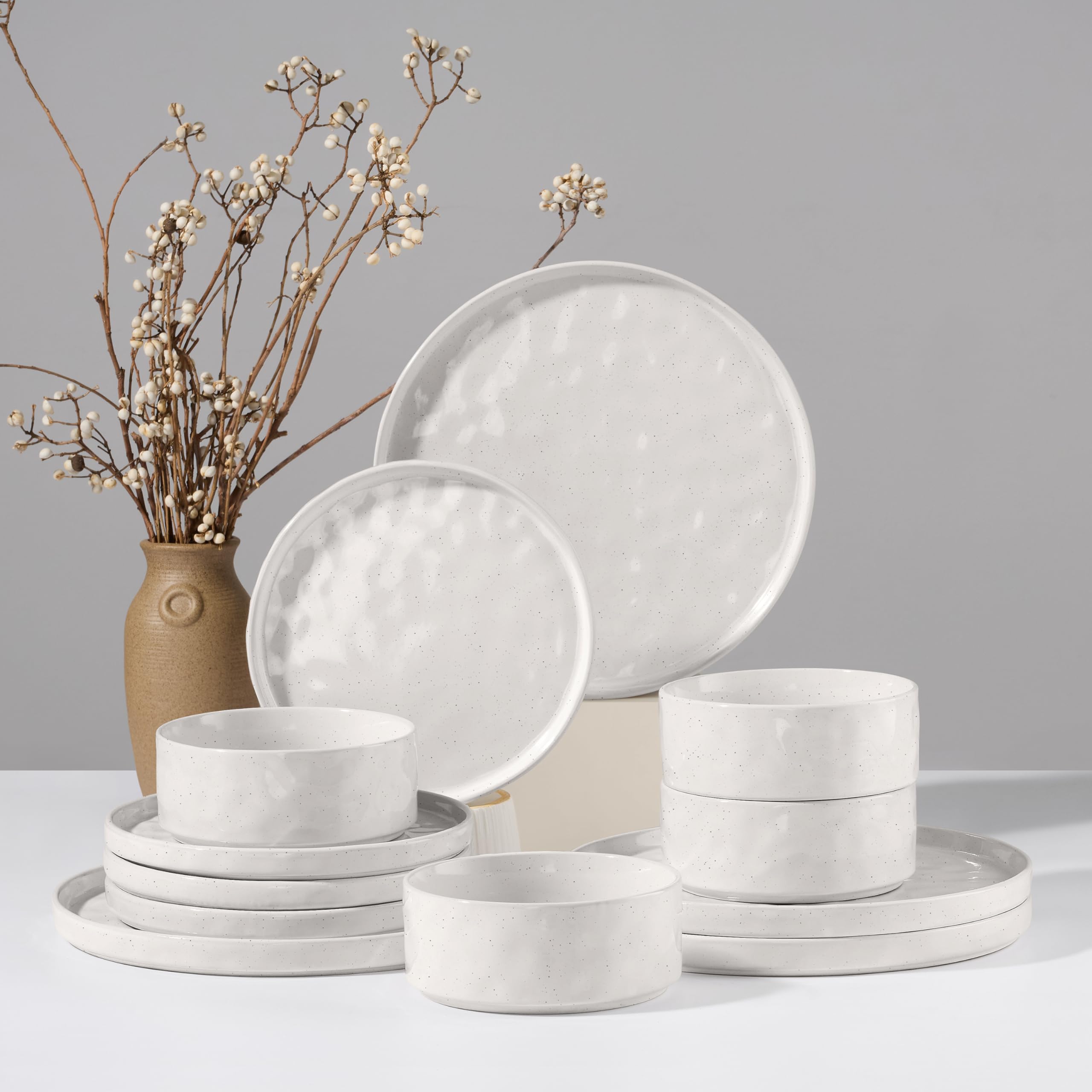HaWare dinnerware ripple surface showcases a cosmos glaze for refined dining