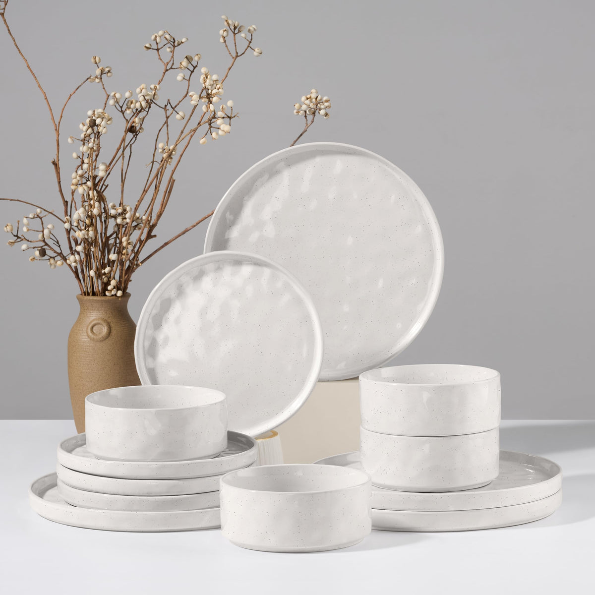 HaWare dinnerware ripple surface showcases a cosmos glaze for refined dining