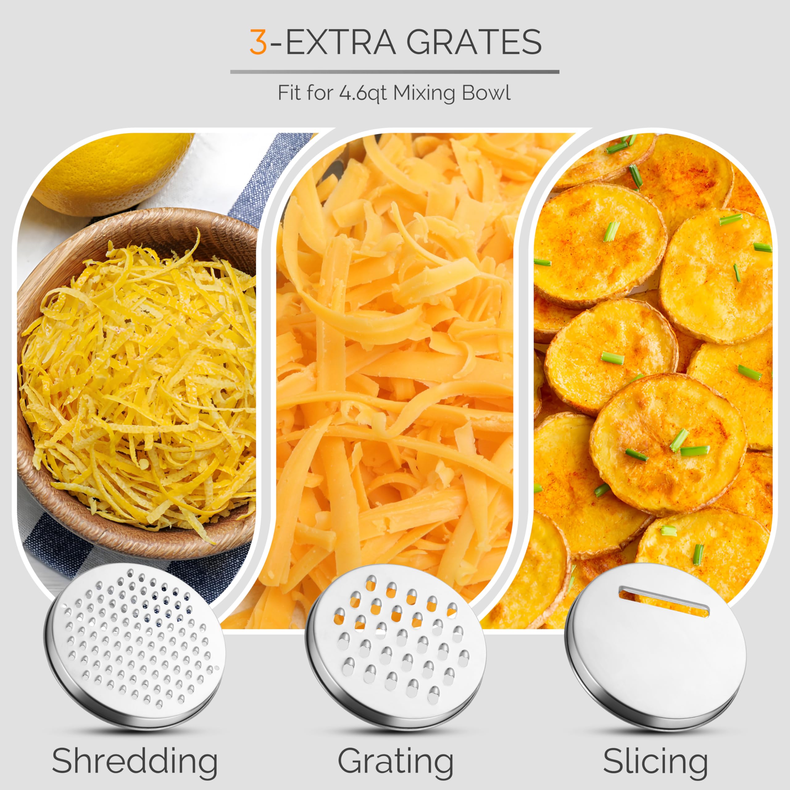 HaWare egg separator and measuring spoons kit shown with bowls