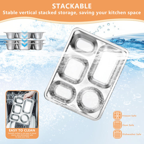 HaWare meal-prep-serving-tray handy for home meals and portioned lunches.