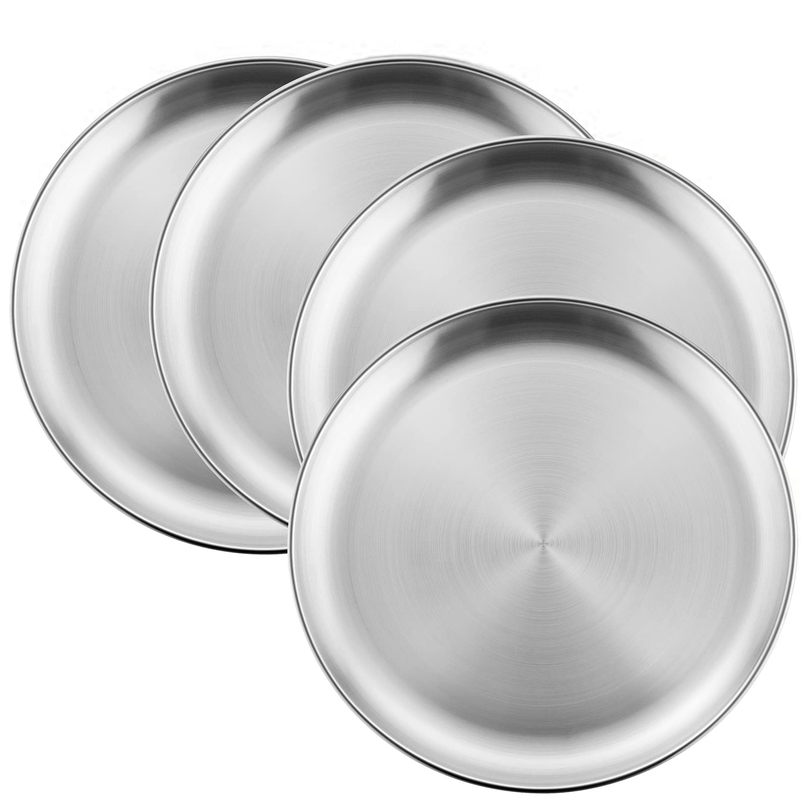 HaWare 4-piece kids plates, 10-inch set for daily meals and family dining.