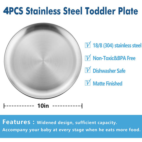 HaWare stainless steel plates in 304 grade highlight durable rust-resistant construction.