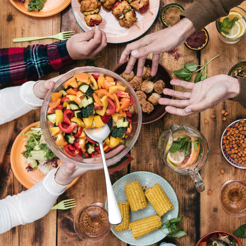 HaWare spoons shown at a buffet setup for parties and events.