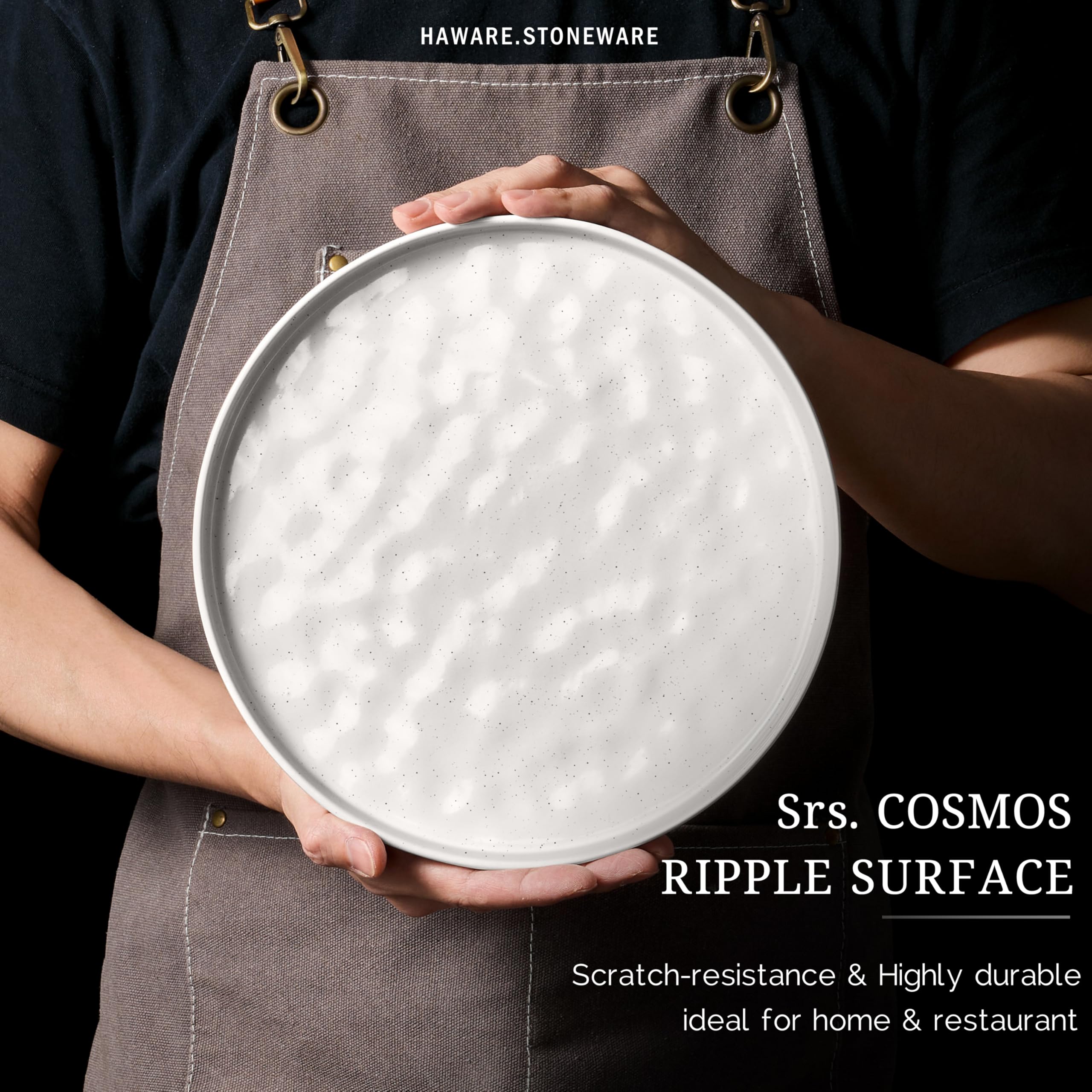 HaWare round plates and bowls offer smooth handling and modern tabletop appeal