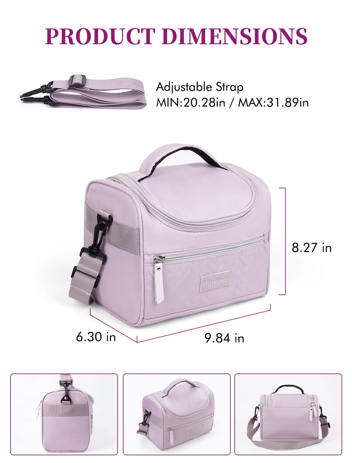 Hawave durable 300D polyester exterior withstands daily use.