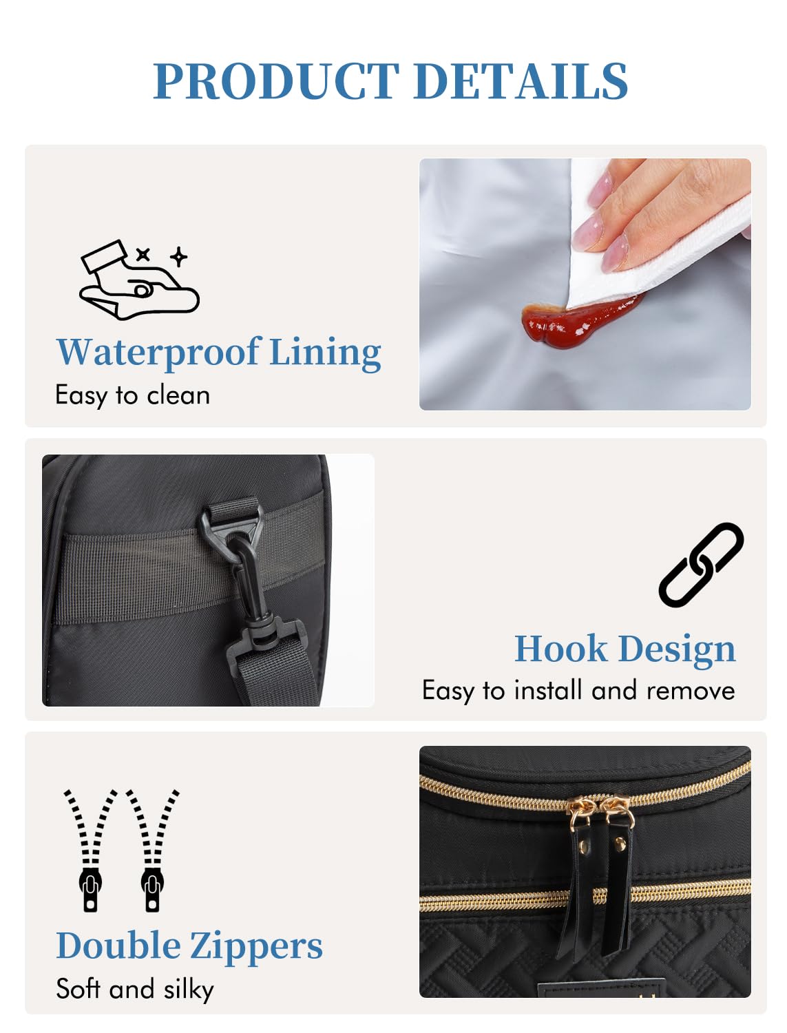 Hawave lunch bag durable exterior resists wear on travels