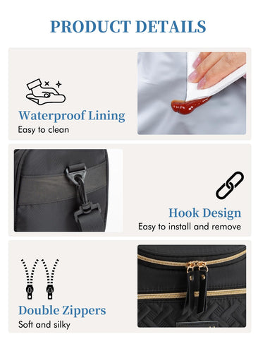 Hawave lunch bag durable exterior resists wear on travels
