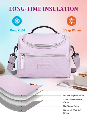 Hawave lunch bag with removable shoulder strap for versatile carrying.