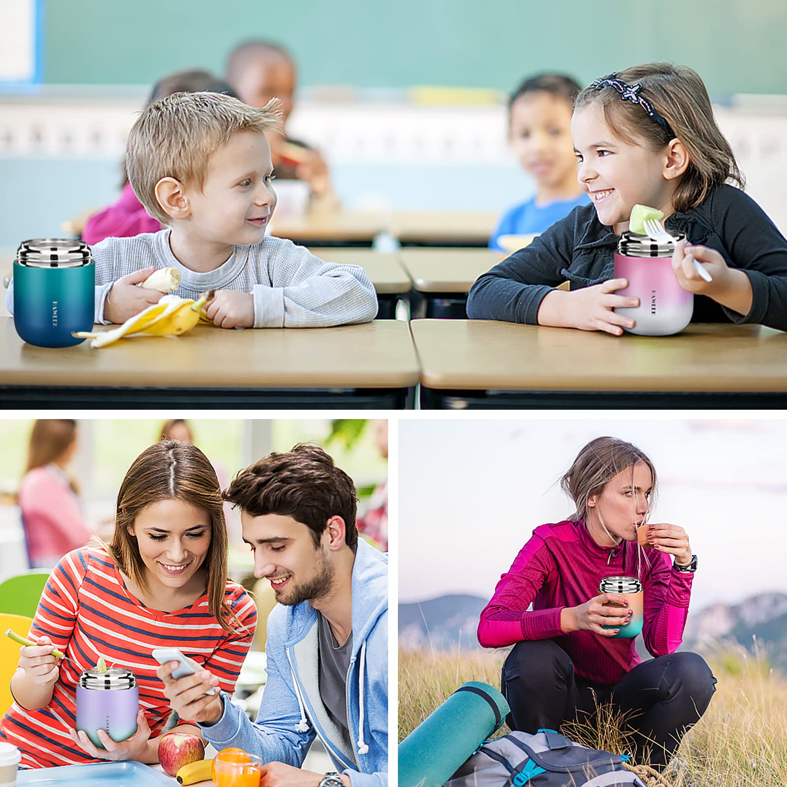 HAWEEK travel-ready lunch container suitable for adults and kids