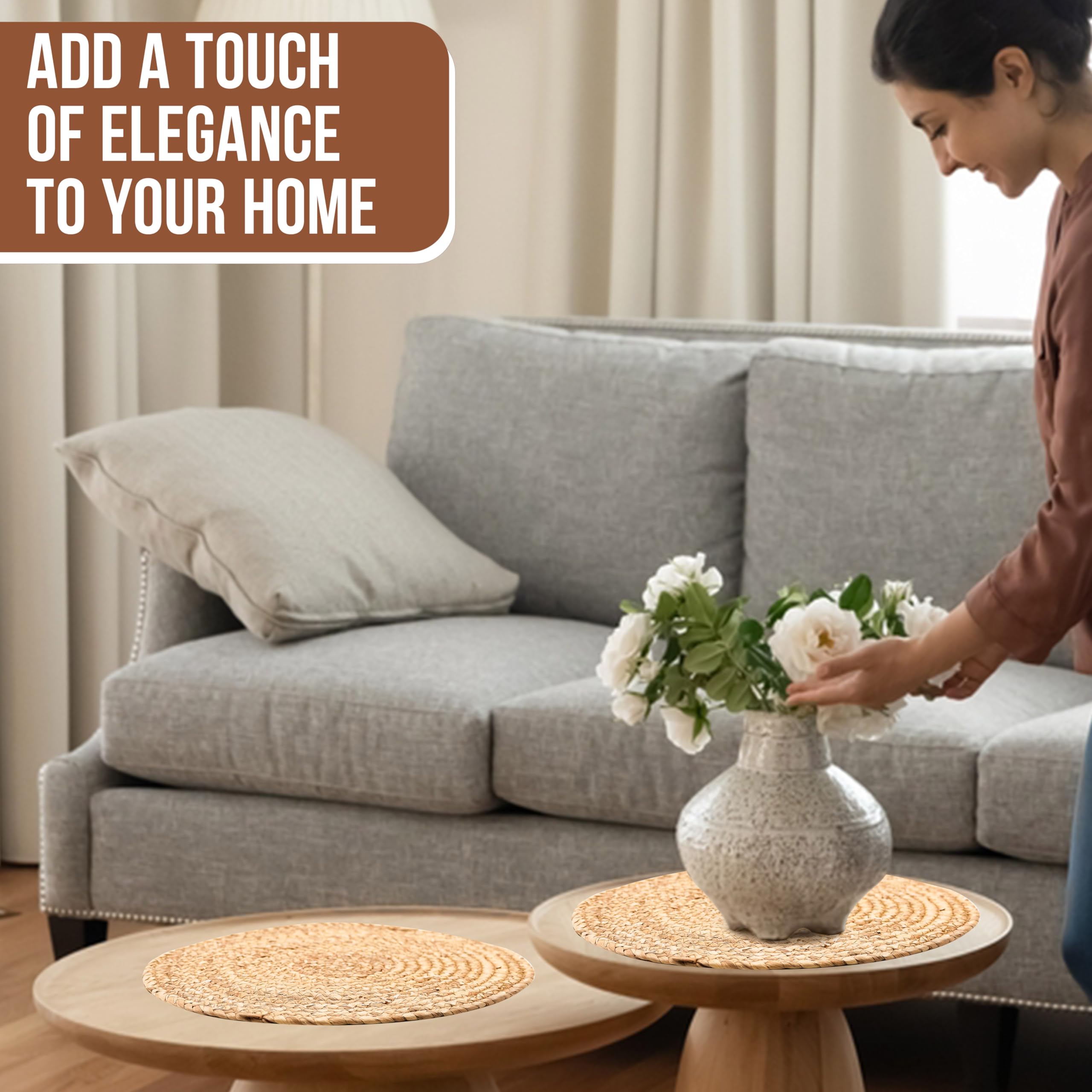 HaxHut dining table protection placemats prevent scratches and spills
