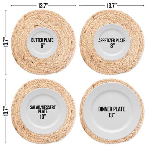 HaxHut natural water hyacinth placemats highlight durable surface for everyday meals