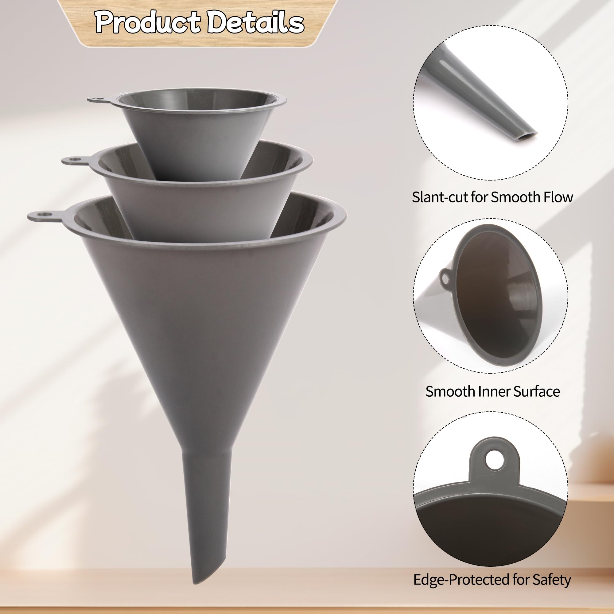 HAYAWEY 2.95-inch funnel perfect for narrow openings and powders