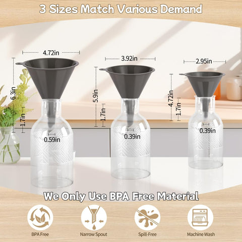 HAYAWEY 3.92-inch funnel ideal for medium containers and sauces