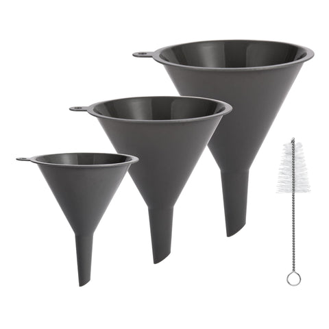 HAYAWEY three-piece funnel set for precise transfers and space-saving storage
