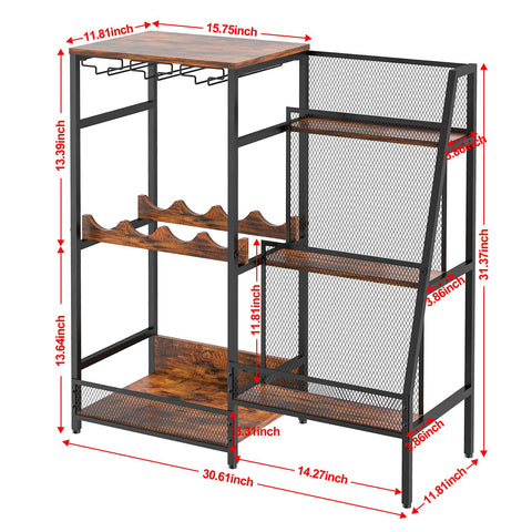 Hayexiha versatile liquor stand with adjustable feet stays steady on floors