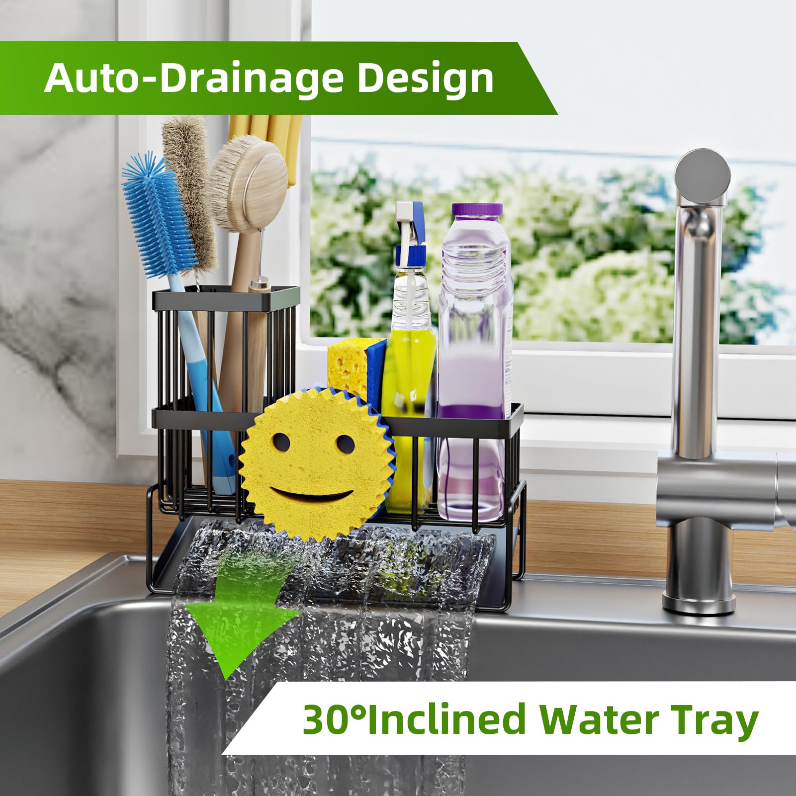 HAYOLPORS stainless steel finish resists corrosion for long-lasting kitchen use
