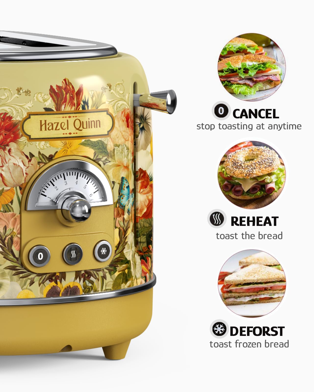 Automatic centering feature on Hazel Quinn x Eduardo Recife toaster.