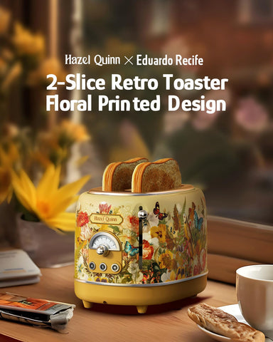 Close-up of the browning dial on the Hazel Quinn x Eduardo Recife toaster.