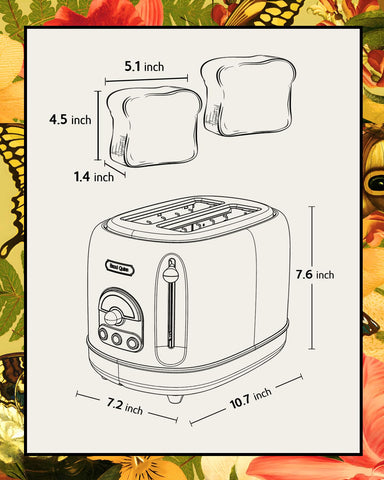 Countertop-ready Hazel Quinn x Eduardo Recife toaster design on display.