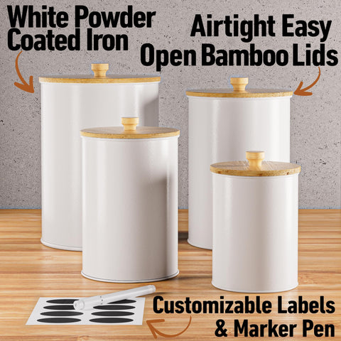 HB Design Co airtight lids closeup highlighting moisture protection for pantry staples
