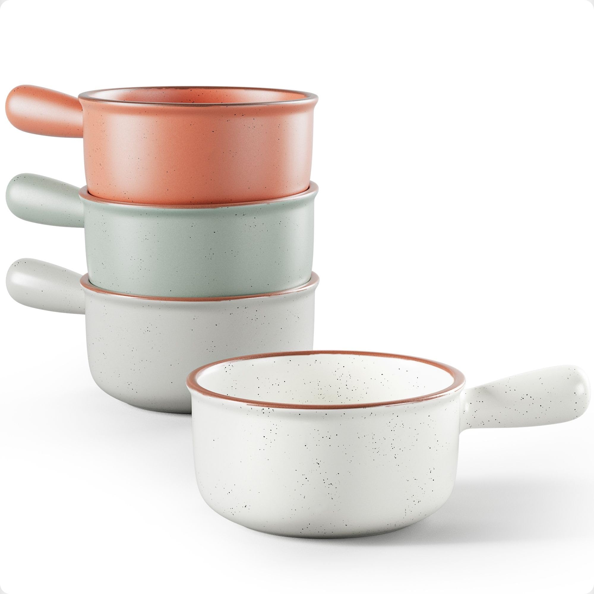 HB Design Co ceramic soup bowls with handles highlight versatile 15 oz capacity for soups at home